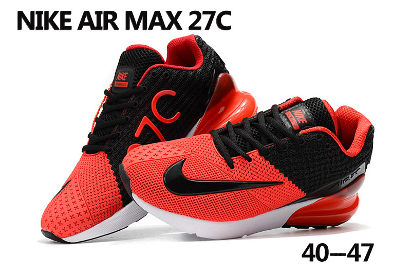 Nike Air Max 27C Red Black White Shoes - Click Image to Close